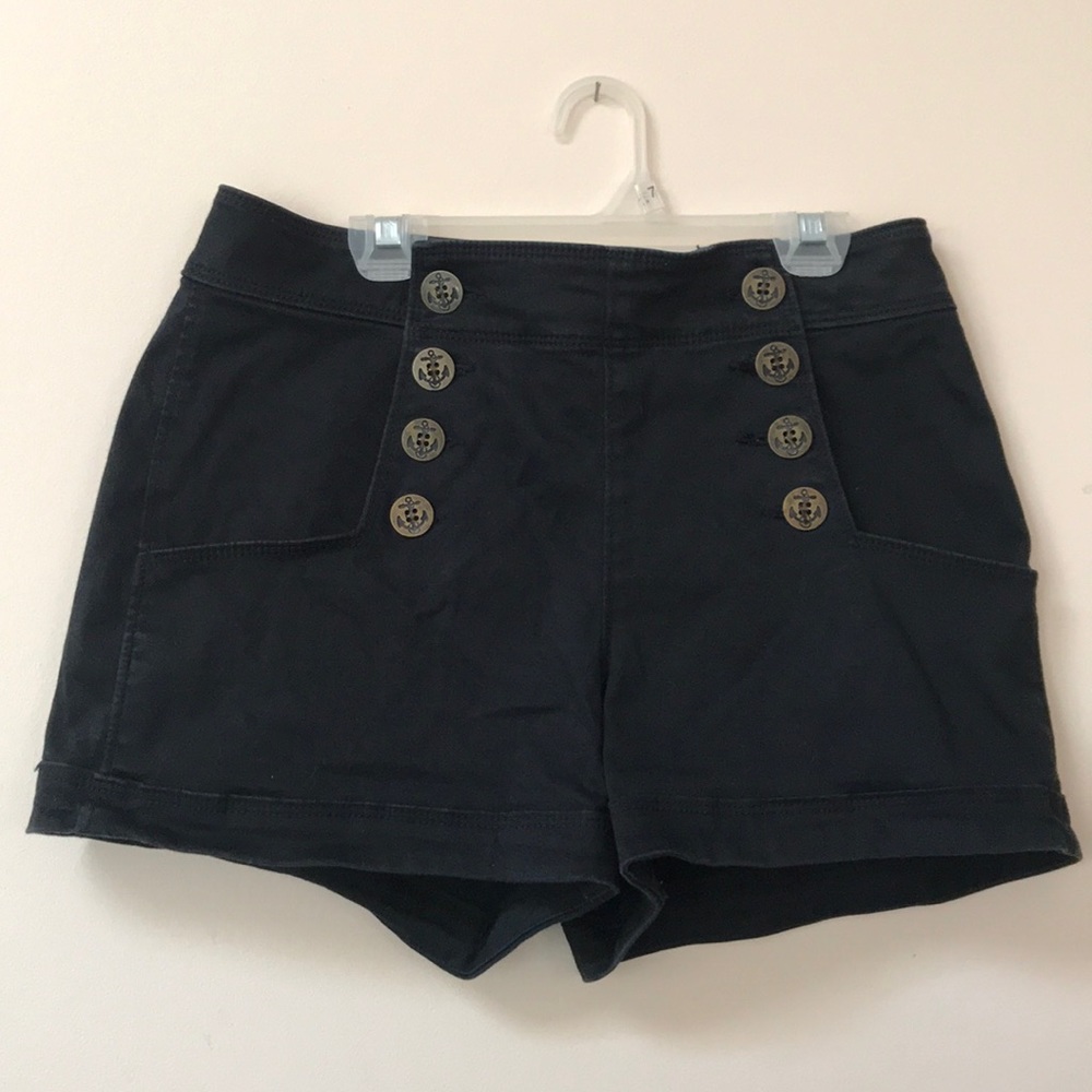 Express black sailor shorts